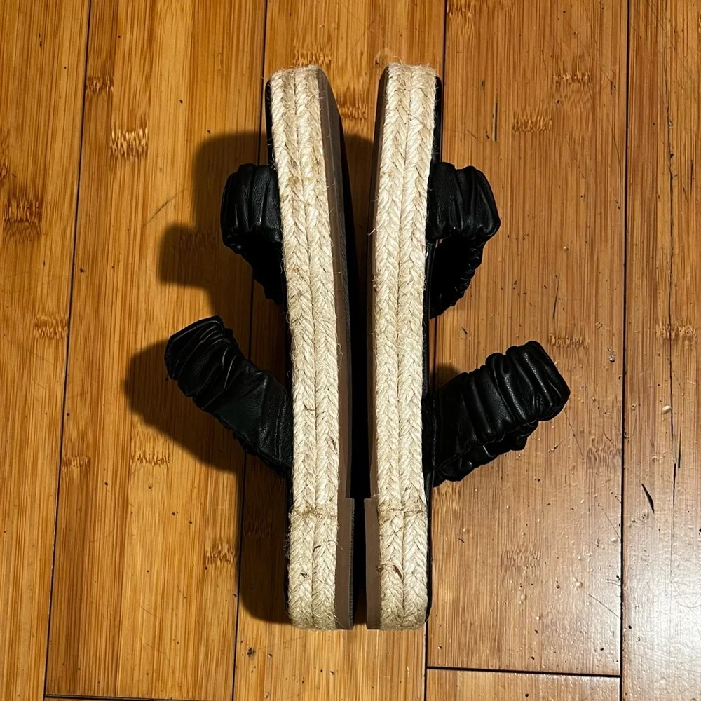 STAUD Maya Espadrille Sandals Black Size EU 37 / US 7